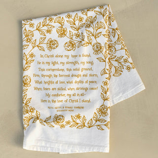 In Christ Alone Hymn Tea Towel