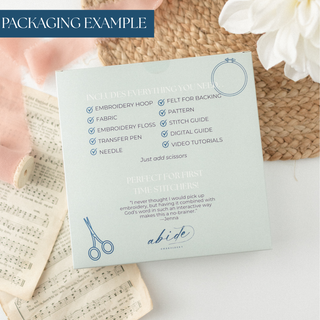 "A Woman Who Fears the Lord" (Proverbs 31:30) Embroidery Kit