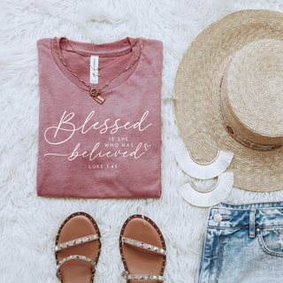 Blessed Is She Who Has Believed Graphic T-Shirt