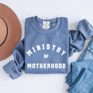 Ministry of Motherhood Christian Mothers Day Crewneck Sweatshirt