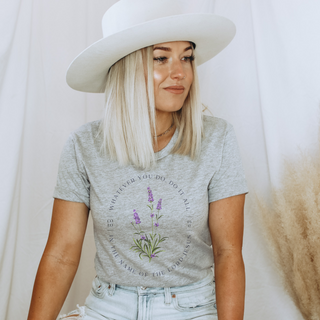 Colossians 3:17 Lavender Flower T-Shirt