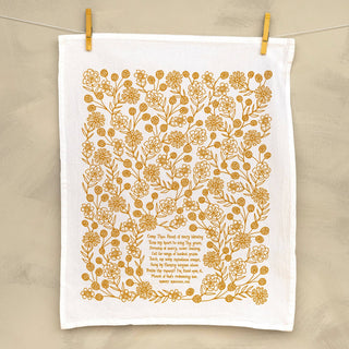 Come Thou Fount Hymn Tea Towel