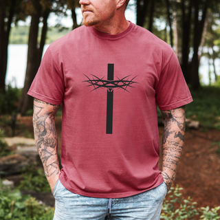 Crown of Thorns Cross Christian Graphic T-Shirt