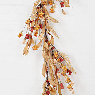 31617-5ft Garland-Cluster wildflowers with leaves