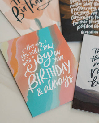 Joy On Your Birthday Greeting Card