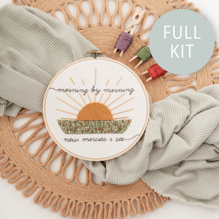 “Morning by Morning New Mercies I See” Embroidery Kit