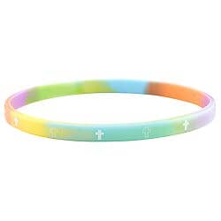 Silicone Bracelet Rainbow 4pk