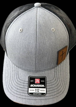 Three Nail Cross Hat - Leatherette Patch