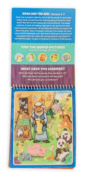 Old Testament #1 Aqua Brush Activity Book, Reusable Travel Activity