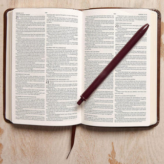 KJV Compact Bible, Value Edition, Brown LeatherTouch, Red Letter, Pure Cambridge Text, Presentation Page, Full-Color Maps, Easy-to-Read Bible MCM Type Imitation Leather