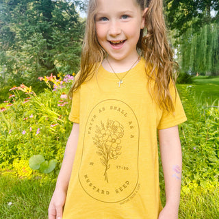 August 2025 Youth T-Shirt of the Month: Mustard Seed Faith