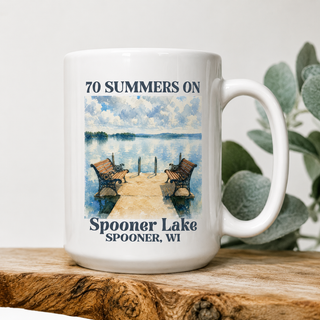 Spooner, WI: 70 Year Family Reunion 15oz Ceramic Coffee Mug