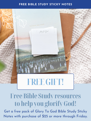 FREE Glory To God Bible Study Post It-Notes With Purchase Over $25! - Use Coupon Code: GLORY