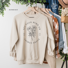 Set Your Mind On Things Above Fall Crewneck Sweatshirt