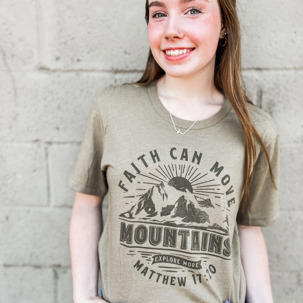 Faith Can Move Mountains Tee Shirt
