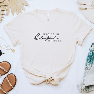 Rejoice in Hope Soft Christian T-Shirt