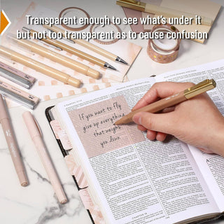 Golden Blush Bible Journaling Kit for Women