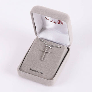 Necklace Cross - Sterling Silver - 18"