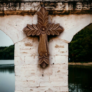 Zacatecas Hand Carved Wood Wall Cross