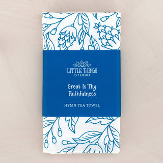 Great Is Thy Faithfulness Hymn Tea Towel