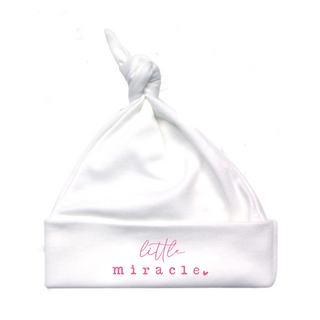 Little Miracle Newborn Knotted Hat