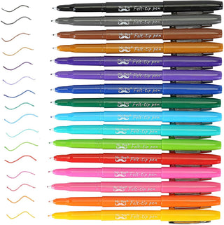 Felt Tip Pens - 16 Pack