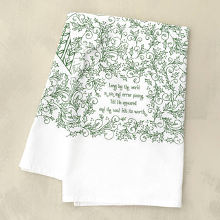 O Holy Night Christmas Hymn Tea Towel