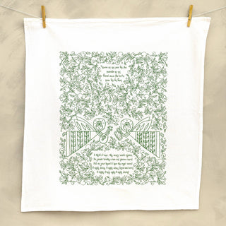 O Holy Night Christmas Hymn Tea Towel