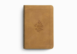 ESV Compact Bible, TruTone®, Nubuck Caramel, Wildflower