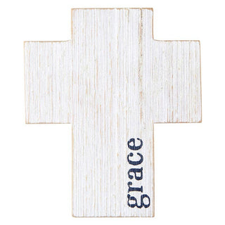 Face to Face Wood Cross - Grace