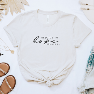 Rejoice in Hope Soft Christian T-Shirt