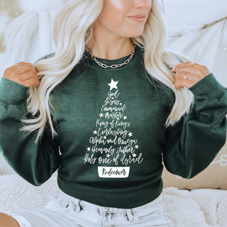 Names of Christ Christmas Sweatshirt