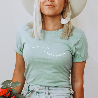 He Has A Plan I Have A Purpose Soft Christian T-Shirt