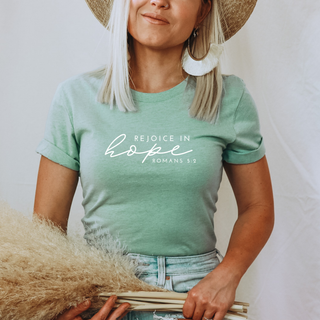 Rejoice in Hope Soft Christian T-Shirt