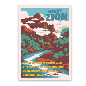Mount Zion Christian Bible Verse Vinyl Sticker