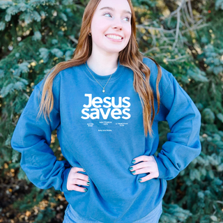 Jesus Saves Crewneck Sweatshirt - July 2026 Collection