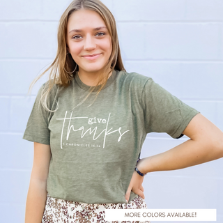 Give Thanks Women's Tee Shirt