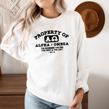 Property Of Alpha and Omega Crewneck Sweatshirt