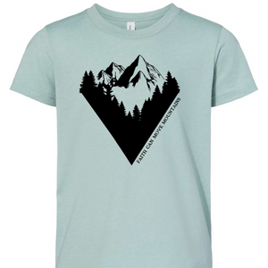 Youth Geometric Faith Can Move Mountains Tee Shirt