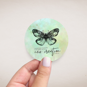 New Creation Watercolor Butterfly Fridge Magnet