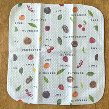 Fruit of the Spirit Christian Microfiber Waffle Weave Kitchen, Cleaning, Dish and Hand Towel 12"x12"