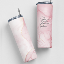 She Is More Precious Than Rubies Bible Verse Christian Stainless Steel Tumbler