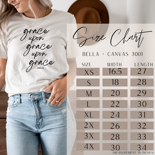 Grace upon Grace John 1:16 V-Neck Tee Shirt