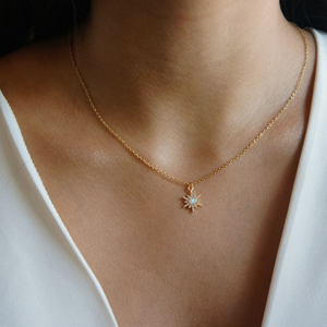 "The Light of Life" 14K Gold Opal Necklace