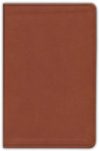ESV Large-Print Value Thinline Bible--soft leather-look, camel