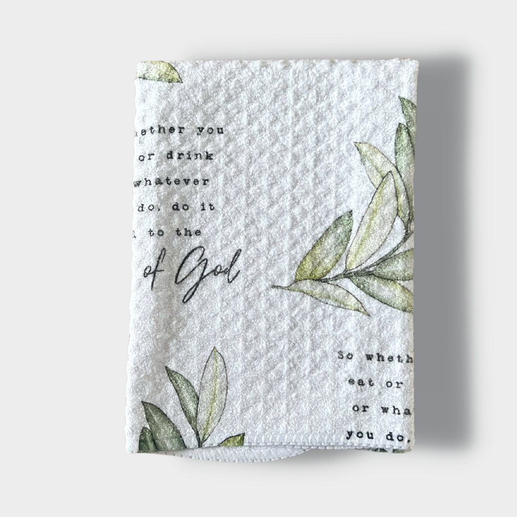 All to the Glory of God Christian Microfiber Kitchen, Cleaning, Dish and Hand Towel 12