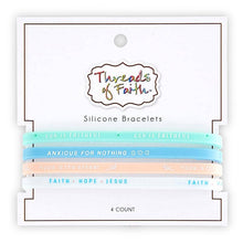 Silicone Bracelet - God Is Faithful - 4pc