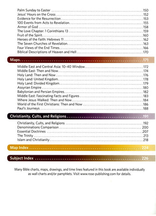 Rose Book of Bible Charts, Maps & Time Lines - 10th Anniversary Edition