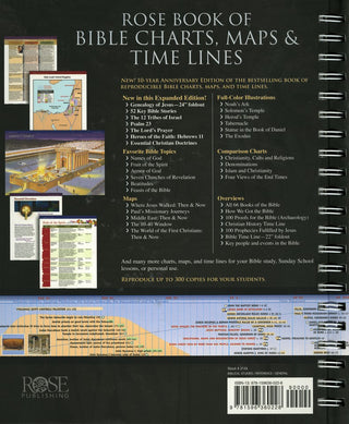 Rose Book of Bible Charts, Maps & Time Lines - 10th Anniversary Edition