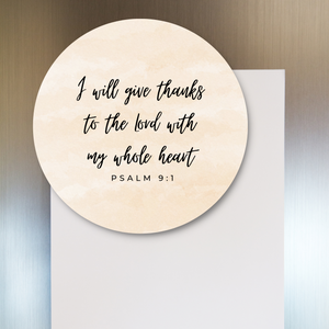Give Thanks To The LORD Handmade Fridge Magnet